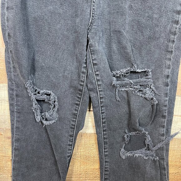 Madewell Faded Black The Mom Jeans with Raw Edge Ankle size 26 - Picture 3 of 6